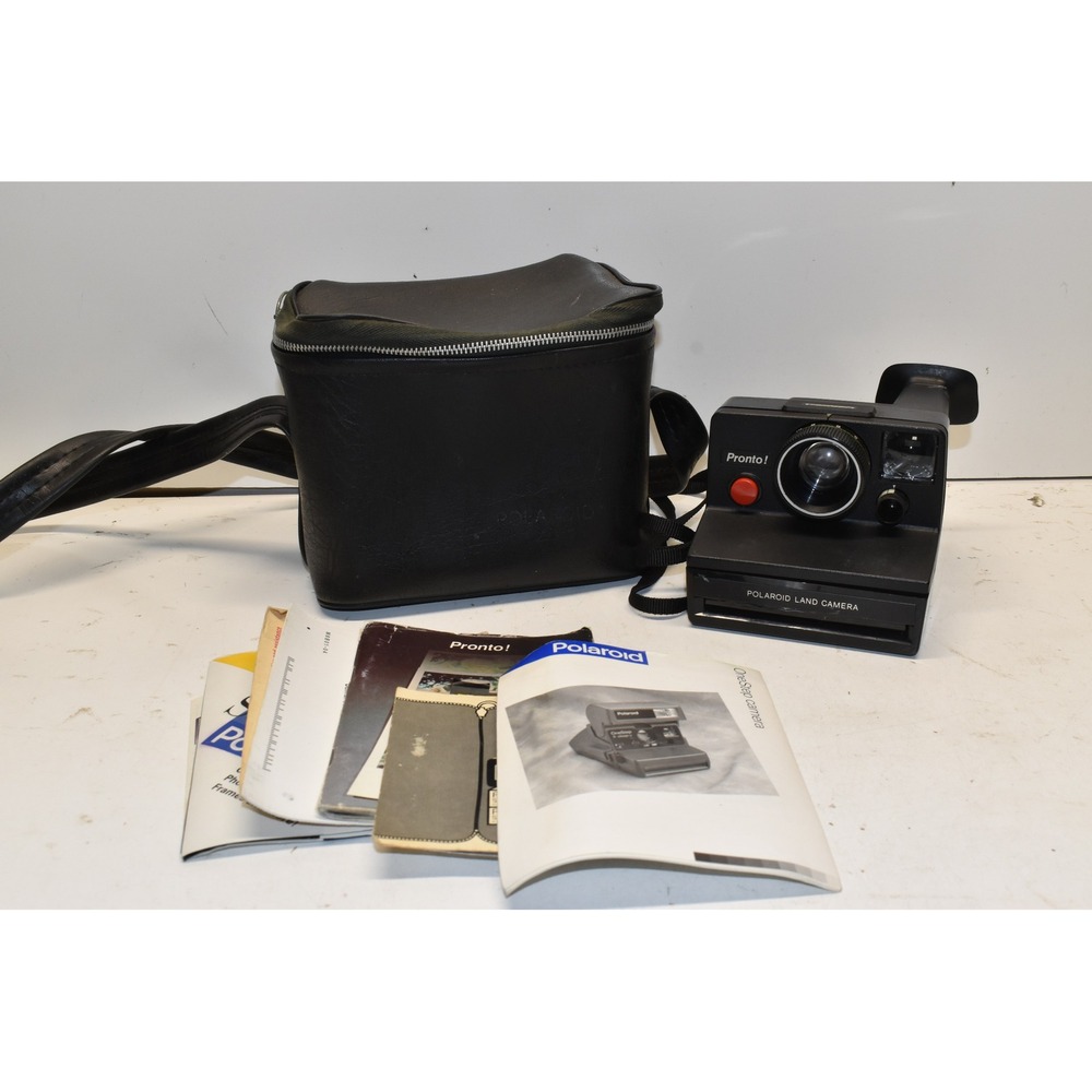 Polaroid Pronto! Land Camera Black Vintage SX-70 Instant Film Bundle